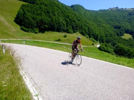 Facing Avio-Graziani and Peri-Fosse uphills on road bike (26/6, 2015)