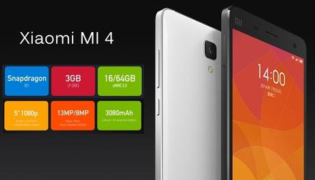 Xiaomi Mi4 BLACK € 239 al prezzo più basso su smartylife.net