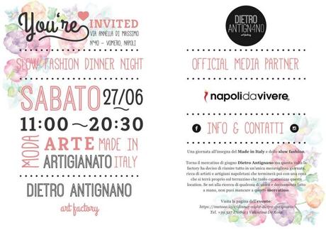 Slow fashion & Dinner Night al Borgo Antignano