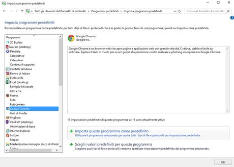 [Guida] Come impostare Google Chrome come browser predefinito in [Windows 10]