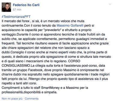 Testimonianza-corso-Professional-Forex-Trading-Federito-Ito-Carli Guadagnare dal forex trading: la Forza del Gruppo