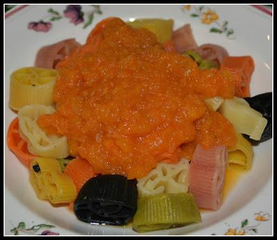 Sapori Antichi Pasta Zanier con ragù di carote, peperoni e sedano