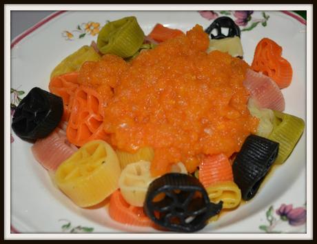 Sapori Antichi Pasta Zanier con ragù di carote, peperoni e sedano