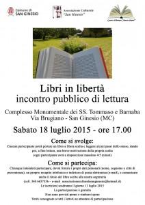 Libri in libertà – incontro pubblico di lettura