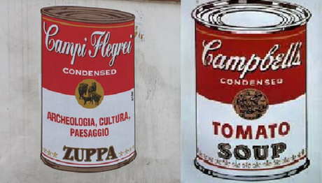 street art campbells' campi flegrei andy warhol