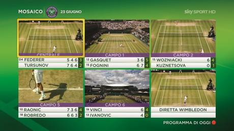 Tennis - Wimbledon 2015, in diretta esclusiva su Sky Sport con 6 canali HD dedicati