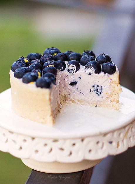 raw cake blueberry