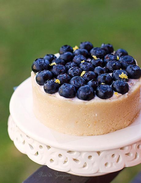 raw cake blueberry