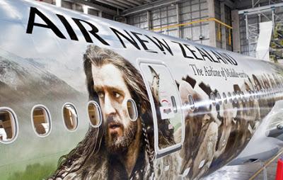 Il kit da viaggio della Air New Zealand in occasione dell'uscita di The Hobbit