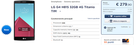 [ Aggiornamento ] LG G4 a 279€ da Unieuro, offerta speciale o errore di scrittura?