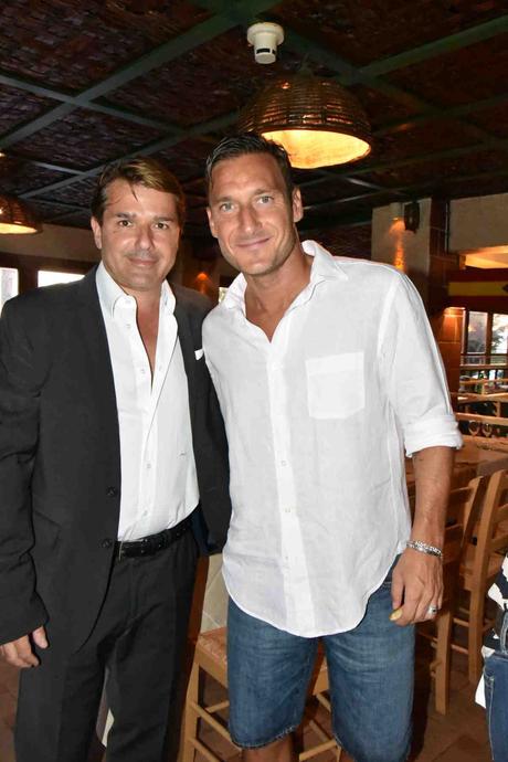 Francesco Totti e il Direttore Maurizio Laudicino
