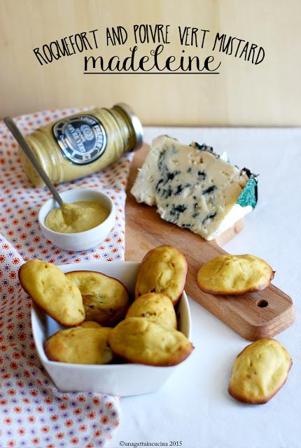Madeleine al Roquefort e senape Poivre Vert | Poivre Vert Mustard and Roquefort Madeleine
