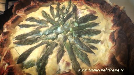 Quiche con Asparagi Pancetta e Ricotta