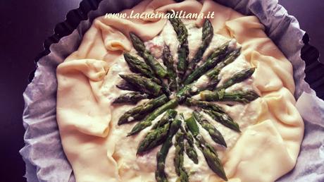 Quiche con Asparagi Pancetta e Ricotta