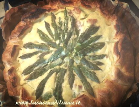 Quiche con Asparagi Pancetta e Ricotta