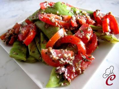 Insalata di fagioli piattoni con pesto fresco di nocciole: il valore insindacabile e la ricchezza della natura