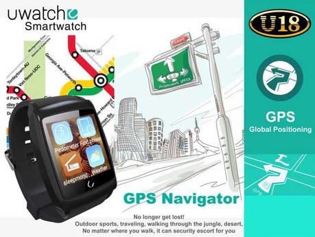 U Watch U18 Android 4.4 WiFi Bluetooth 4.0 GPS il miglior prezzo
