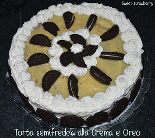 Torta semifredda alla crema e Oreo