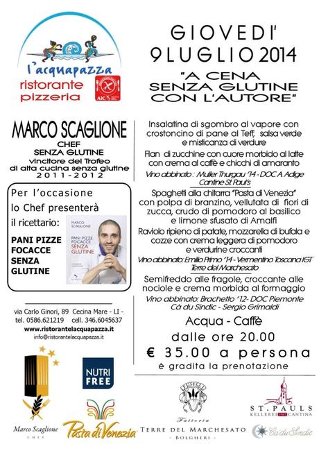 Cena senza glutine - Gluten Free Travel and Living