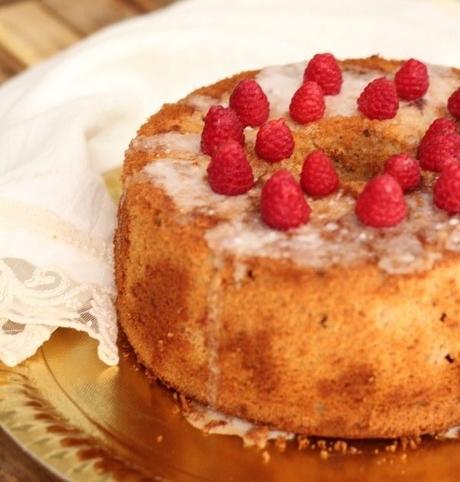 Chiffon cake ai lamponi