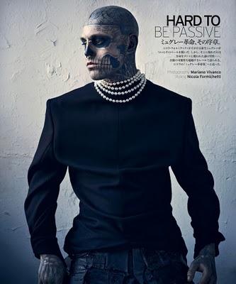 Rick Genest by Mariano Vivanco su Vogue Hommes Japan