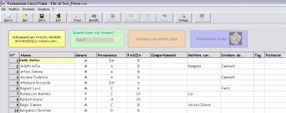 Un programma per la formazione delle classi prime