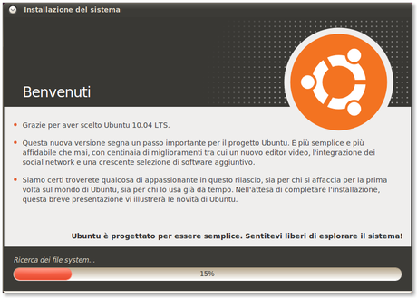 Come installare il sistema operativo Ubuntu su un computer in cui è già presente Microsoft Windows.