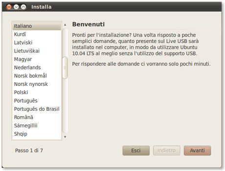 Come installare il sistema operativo Ubuntu su un computer in cui è già presente Microsoft Windows.