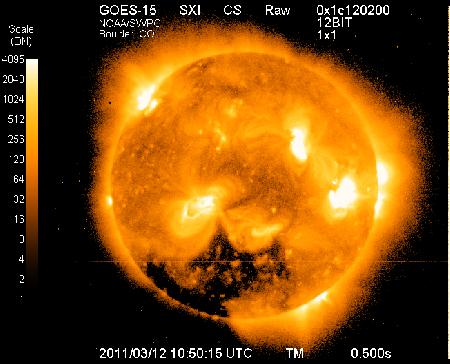 Attività solare del 9 marzo 2011