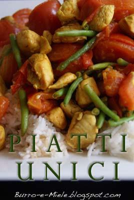 Pollo e verdure al curry