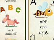 Simpatica applicazione insegnare piccoli l'alfabeto degli Animali
