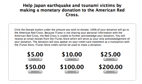 Apple raccoglie fondi per il disastro in Giappone
