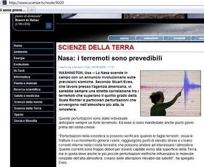 Terremoti, scie chimiche e disinformazione