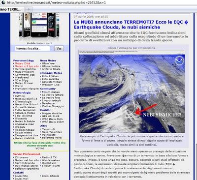 Terremoti, scie chimiche e disinformazione