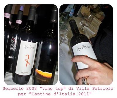 Serberto 2008 “vino top” della Guida “Cantine d’Italia 2011”: a Villa Petriolo la terza Impronta GoWine