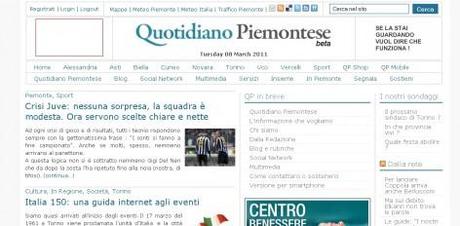 L’informazione ai tempi di internet: Quotidiano Piemontese