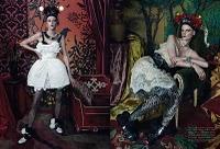 WASTED LUXURY..  Vogue Italia March 2011 with Saskia de Brauw, Milou van Groesen & Julia Saner by Steven Meisel