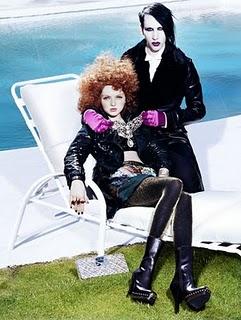 Marilyn Manson e Lily Cole su Fashion Rocks 2006