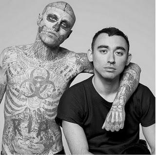 Rick Genest per Mugler su Gq, Vogue Hommes Japan