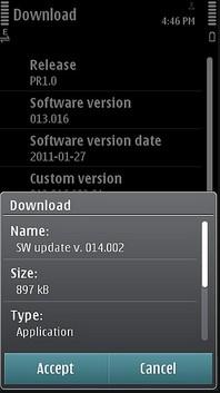 Aggiornamento firmware per E7