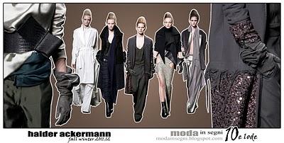 Le pagelle: HAIDER ACKERMANN FALL WINTER 2011 2012