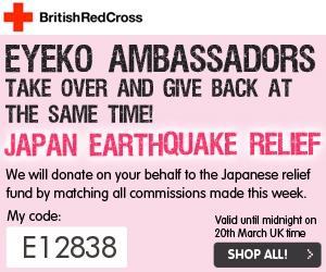 Donation to the Japan Earthquake  Tsunami victims by Eyeko Ambassadors