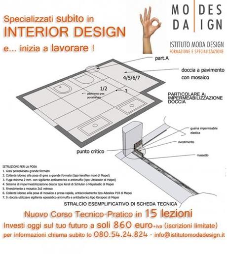 Corso tecnico-pratico di Interior Design a Bari in 15 lezioni