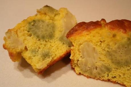 Muffins con cavolo romanesco e zafferano