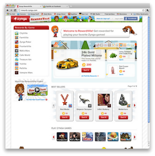 Zynga lancia RewardVille