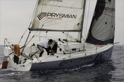 Giancarlo Pedote e Prysmian a Les Sables d'Olonne per la prima regata del 2011