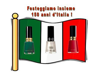 150 anni unità d'italia, look tricolore di revlon 1