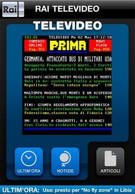 Il Televideo su iPhone
