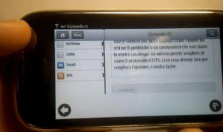 Video:  browser Symbian^3 PR2.0