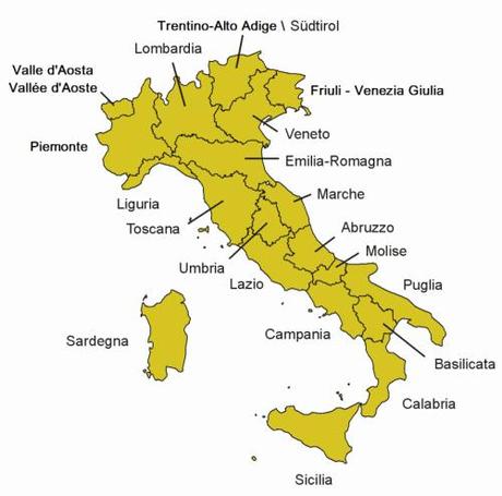 Regioni d'Italia con nomi